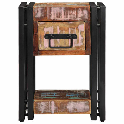 vidaXL Nachttisch Mehrfarbig 30 x 30 x 40 cm Massives Altholz