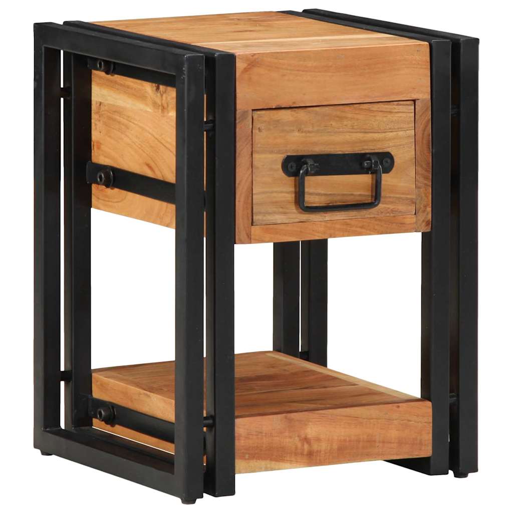vidaXL Tables de chevet 2 pcs marron 30 x 30 x 40 cm bois d'acacia massif
