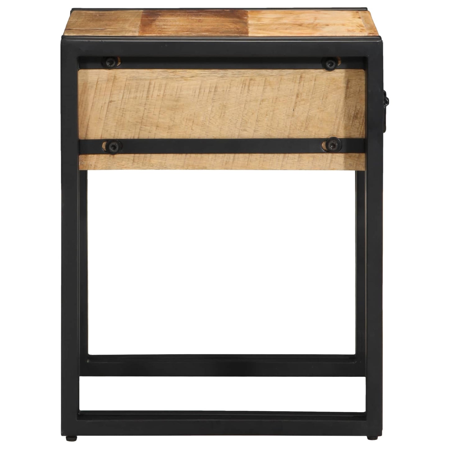vidaXL Table d'appoint avec tiroirs 40 x 40 x 50 cm Bois de manguier massif