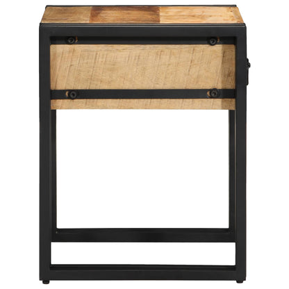 vidaXL Table d'appoint avec tiroirs 40 x 40 x 50 cm Bois de manguier massif