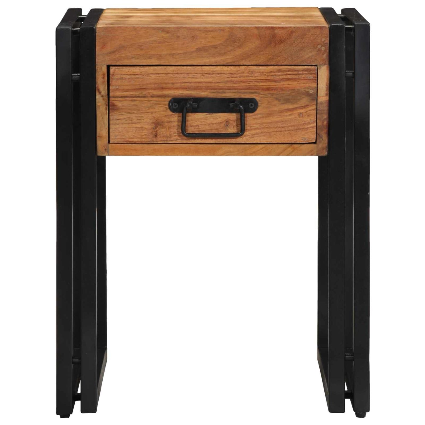 vidaXL Table d'appoint avec tiroirs 40 x 40 x 50 cm Bois d'acacia massif