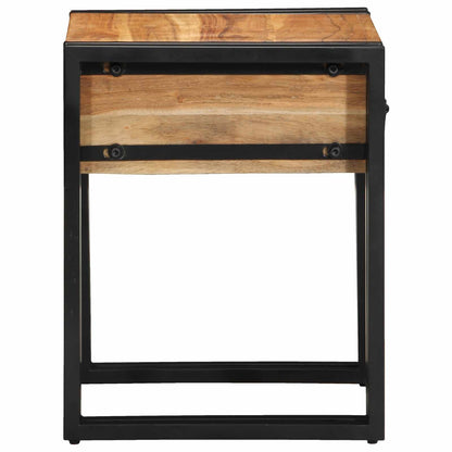 vidaXL Table d'appoint avec tiroirs 40 x 40 x 50 cm Bois d'acacia massif