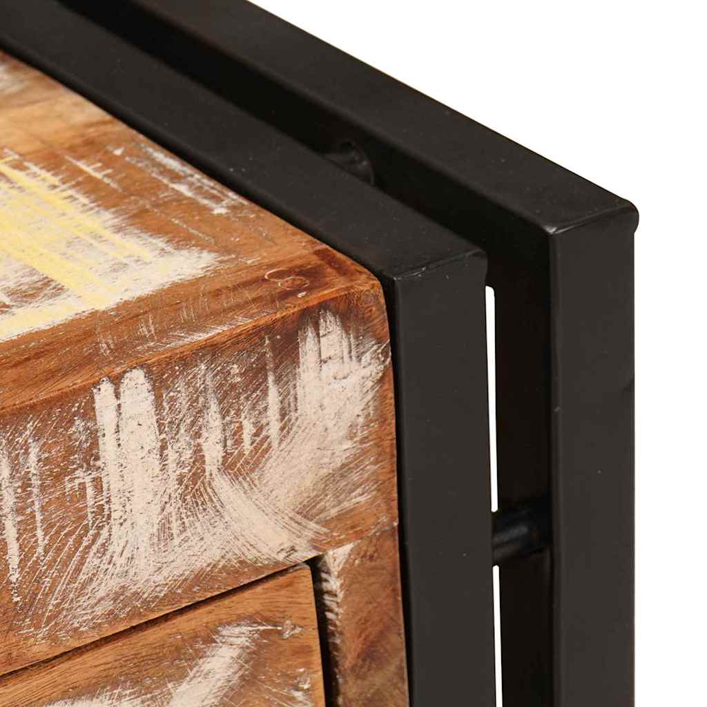 vidaXL Beistelltisch 30 x 30 x 40 cm Massives upgecyceltes Holz
