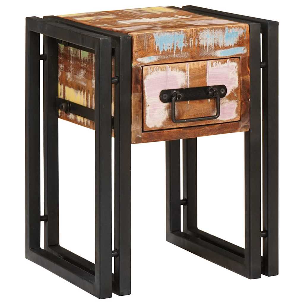 vidaXL Beistelltisch 30 x 30 x 40 cm Massives upgecyceltes Holz