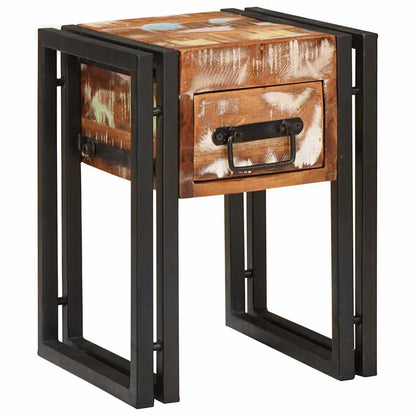 vidaXL Beistelltisch 30 x 30 x 40 cm Massives upgecyceltes Holz