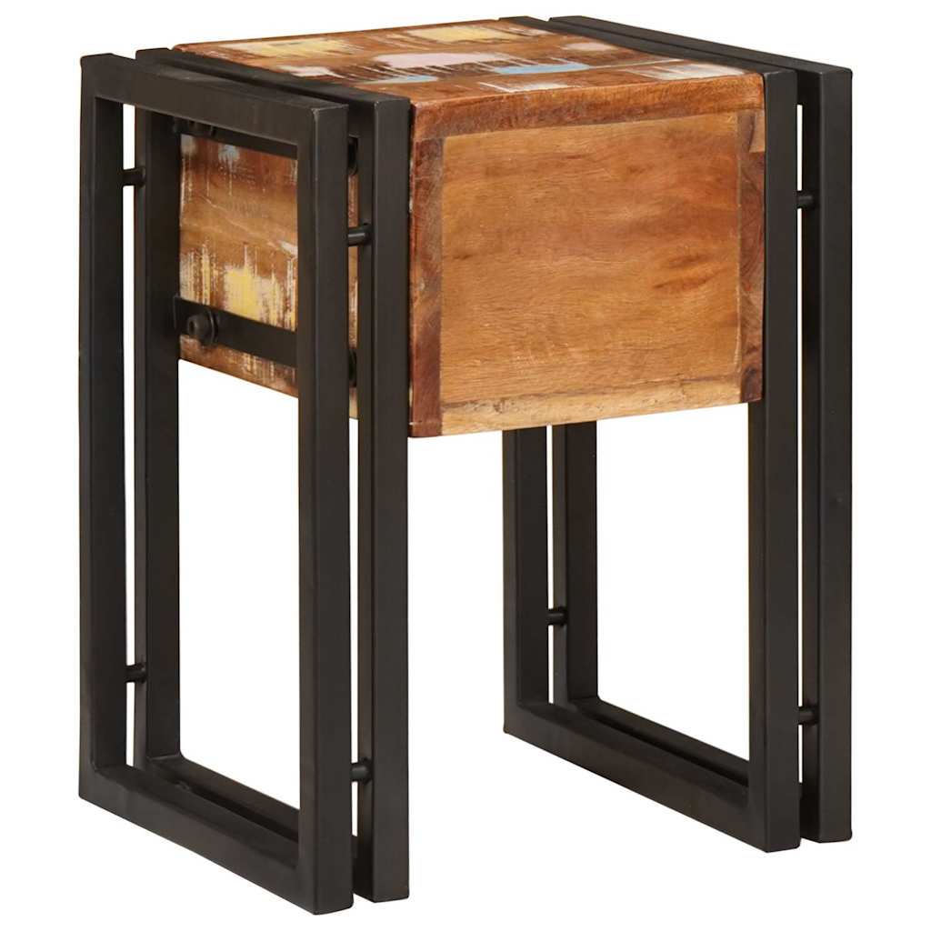 vidaXL Beistelltisch 30 x 30 x 40 cm Massives upgecyceltes Holz
