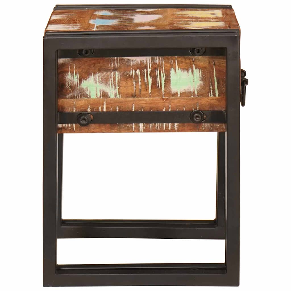 vidaXL Beistelltisch 30 x 30 x 40 cm Massives upgecyceltes Holz