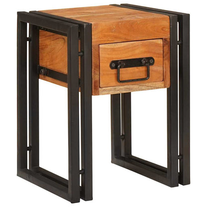 vidaXL Beistelltisch mit Schubladen 30 x 30 x 40 cm Massivholz Akazie