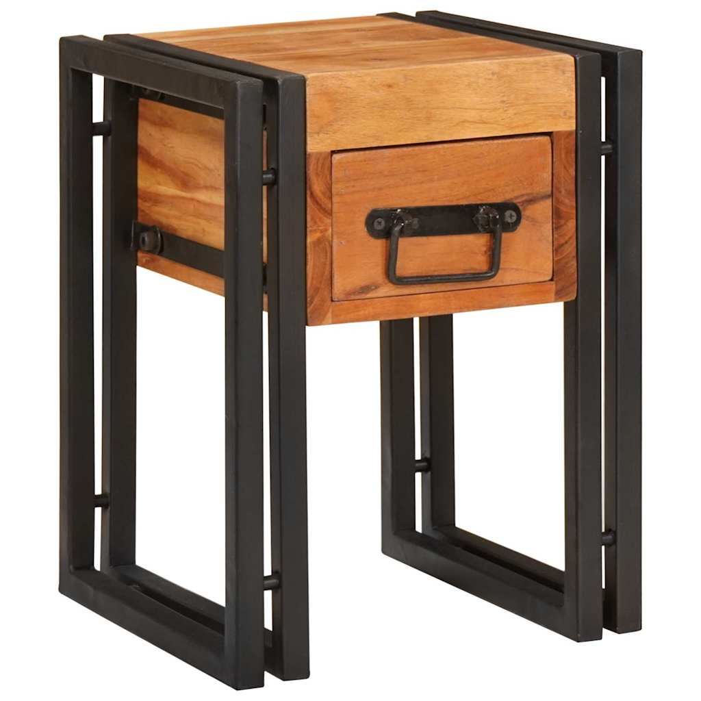 vidaXL Beistelltisch mit Schubladen 30 x 30 x 40 cm Massivholz Akazie