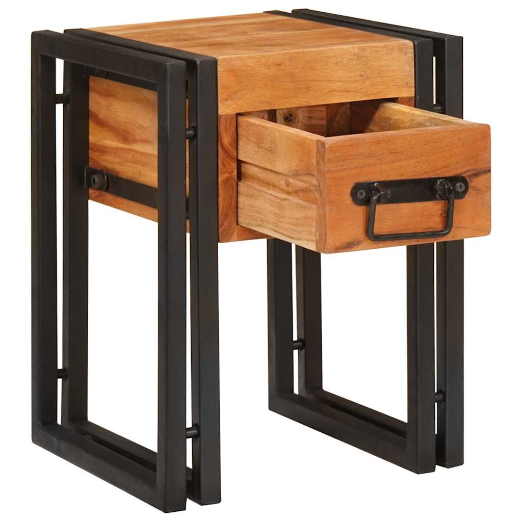 vidaXL Beistelltisch mit Schubladen 30 x 30 x 40 cm Massivholz Akazie