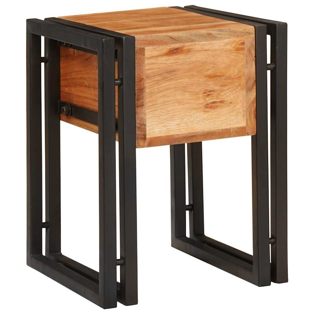 vidaXL Beistelltisch mit Schubladen 30 x 30 x 40 cm Massivholz Akazie