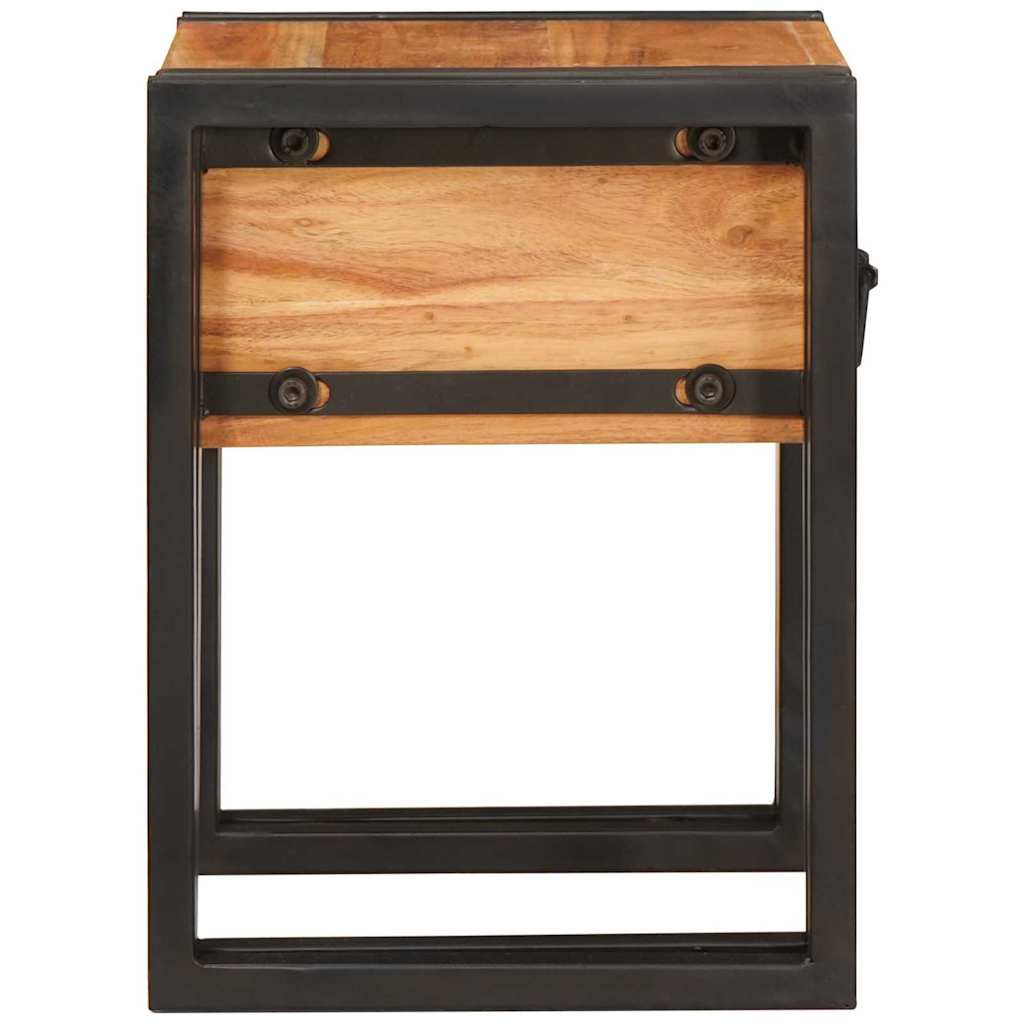 vidaXL Beistelltisch mit Schubladen 30 x 30 x 40 cm Massivholz Akazie