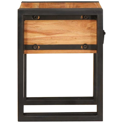 vidaXL Beistelltisch mit Schubladen 30 x 30 x 40 cm Massivholz Akazie