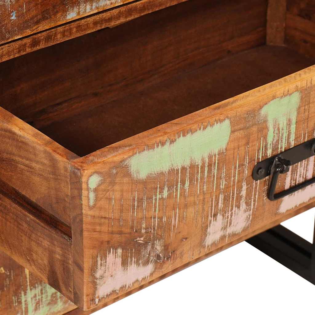 vidaXL Sideboard mit Schubladen Braun 66 x 33 x 70 cm Massives Altholz