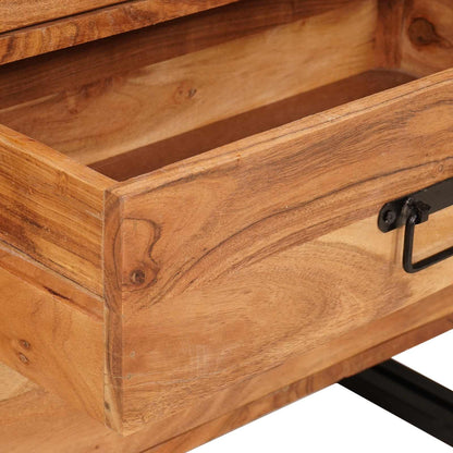vidaXL Sideboard Braun 66 x 33 x 70 cm Massivholz Akazie