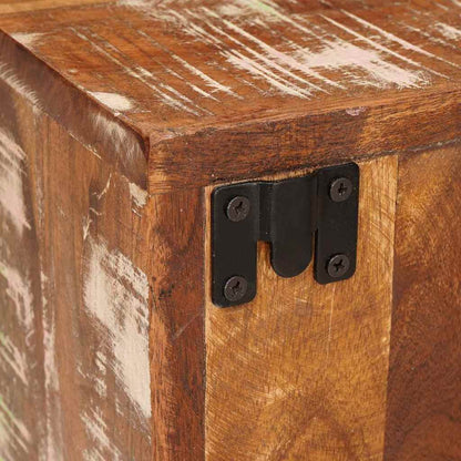 vidaXL Nachttisch 2 pcs Braun 35 x 33 x 48 cm Massivholz Altholz