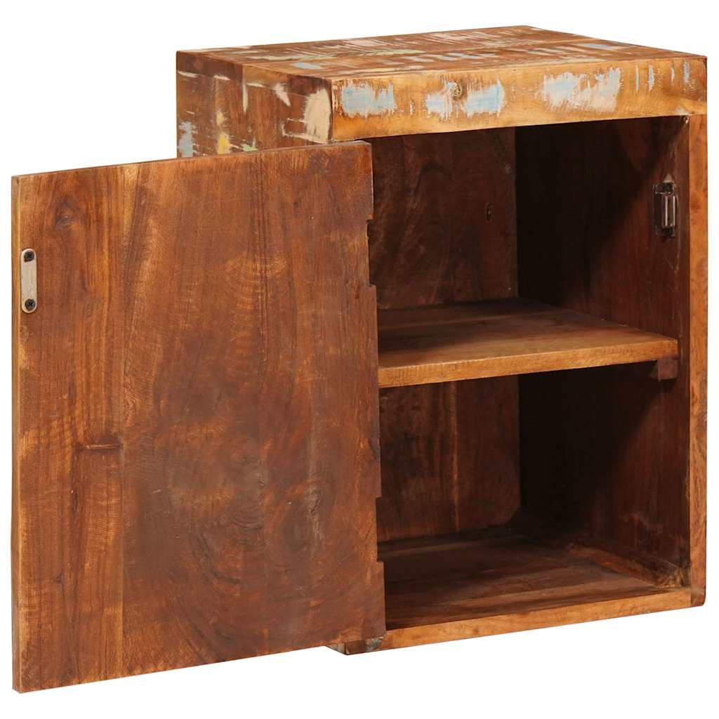 vidaXL Nachttisch 2 pcs Braun 35 x 33 x 48 cm Massivholz Altholz