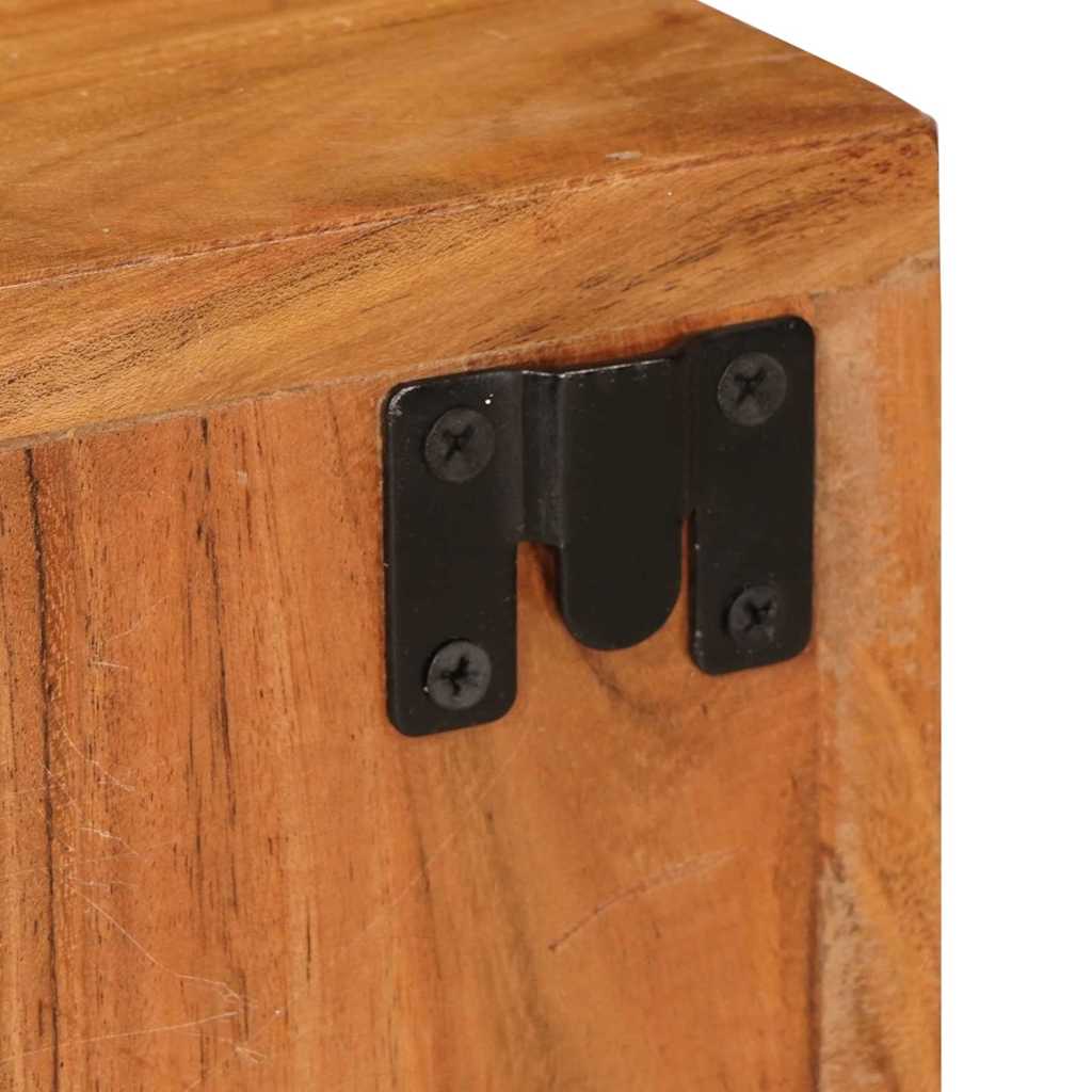 Nachttisch Braun 35 x 33 x 48 cm Massivholz Akazie