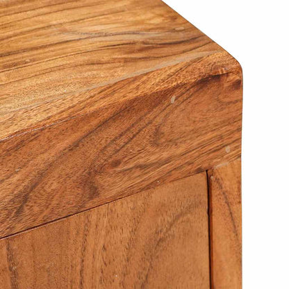 vidaXL Nachttisch 2 pcs Braun 35 x 33 x 48 cm Massivholz Akazie