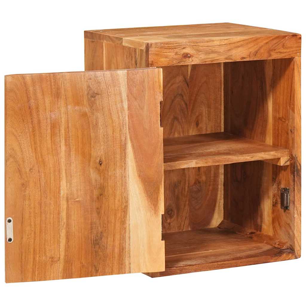 vidaXL Nachttisch 2 pcs Braun 35 x 33 x 48 cm Massivholz Akazie