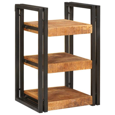 vidaXL Nachttisch 2 pcs Braun und Schwarz Massivholz Mango