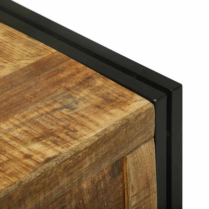 vidaXL Aufbewahrungsbox mit Speicher 80 x 50 x 50 cm Raues Mangoholz