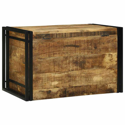 vidaXL Aufbewahrungsbox mit Speicher 80 x 50 x 50 cm Raues Mangoholz