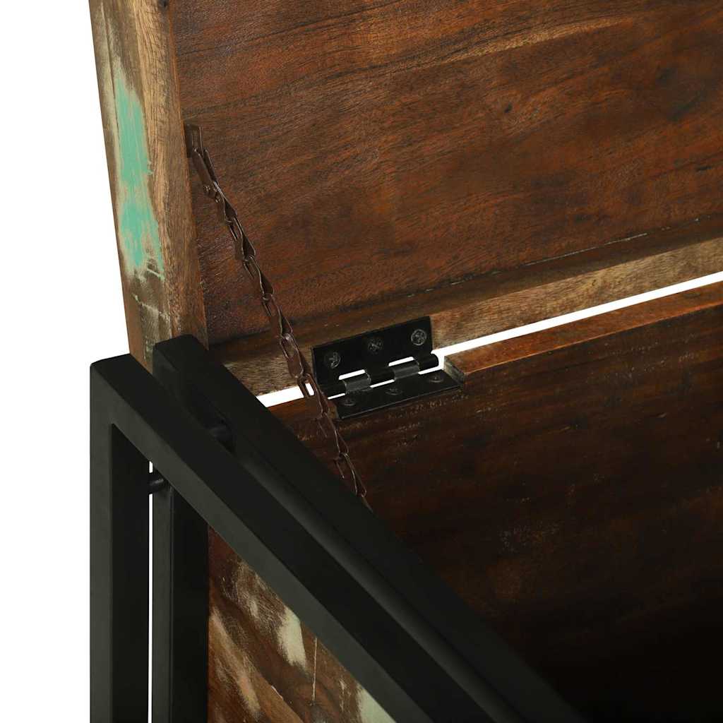 Aufbewahrungsbox Braun und Schwarz 60 x 40 x 41 cm Altholz