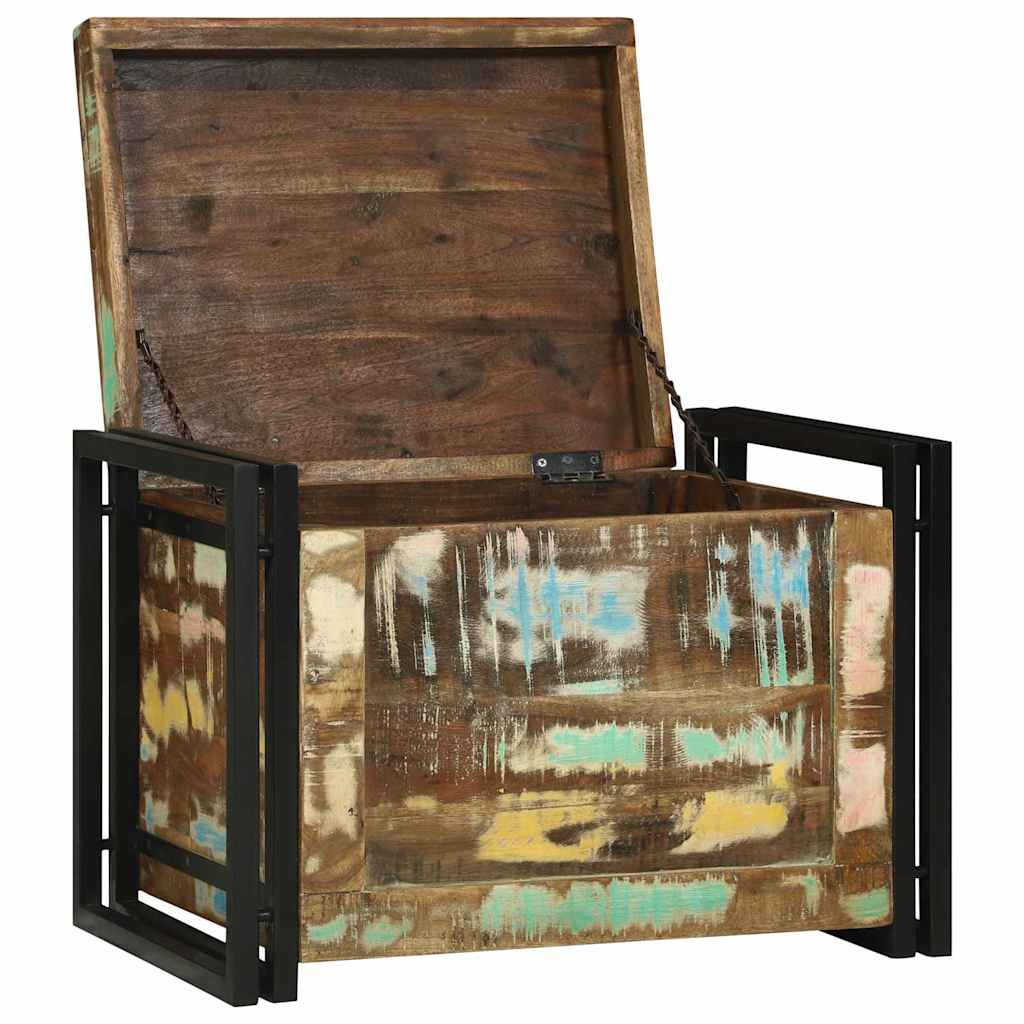 Aufbewahrungsbox Braun und Schwarz 60 x 40 x 41 cm Altholz