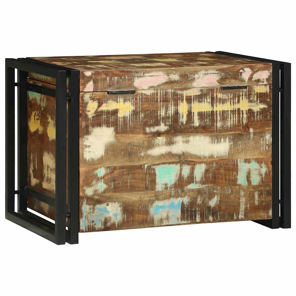 Aufbewahrungsbox Braun und Schwarz 60 x 40 x 41 cm Altholz