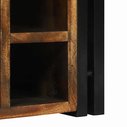 Weinregal 35 x 35 x 39 cm Massives upgecyceltes Holz