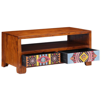 vidaXL Couchtisch 90x50x40 cm Massivholz Akazie
