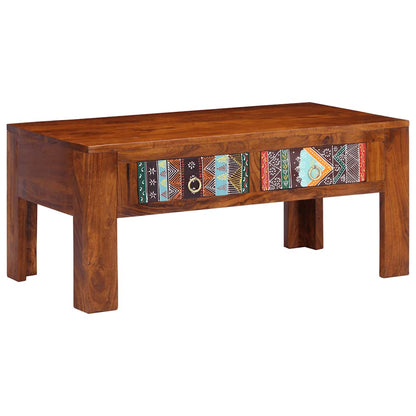 vidaXL Couchtisch 90x50x40 cm Massivholz Akazie