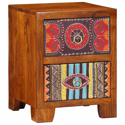 vidaXL Nachttisch 2 Stk. 35x35x45 cm Massivholz Akazie