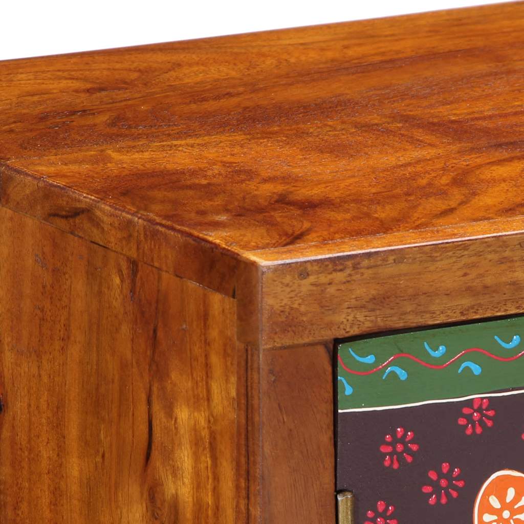 vidaXL Sideboard Mehrfarbig 90x35x60 cm Massivholz Akazie
