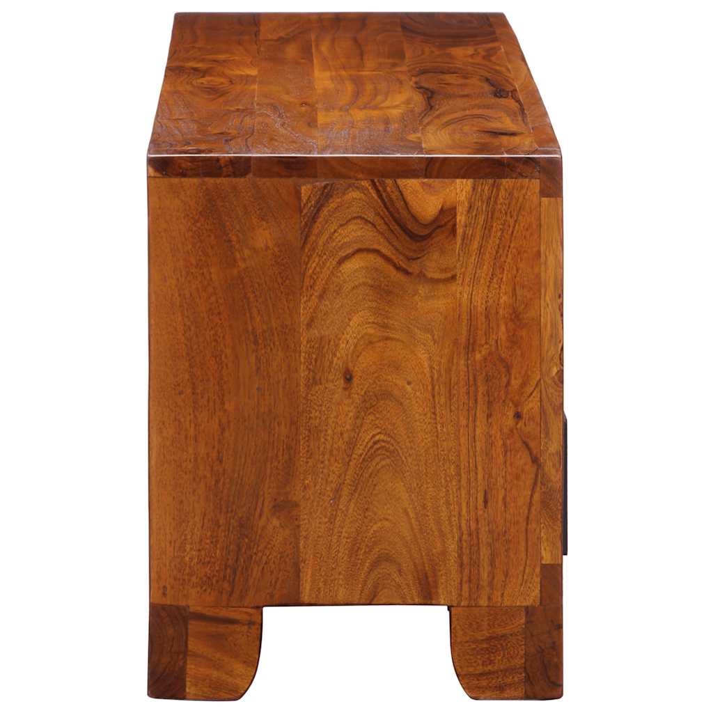 vidaXL Meuble TV multicolore 110x30x40 cm Bois d'acacia massif