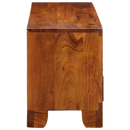vidaXL Meuble TV multicolore 110x30x40 cm Bois d'acacia massif
