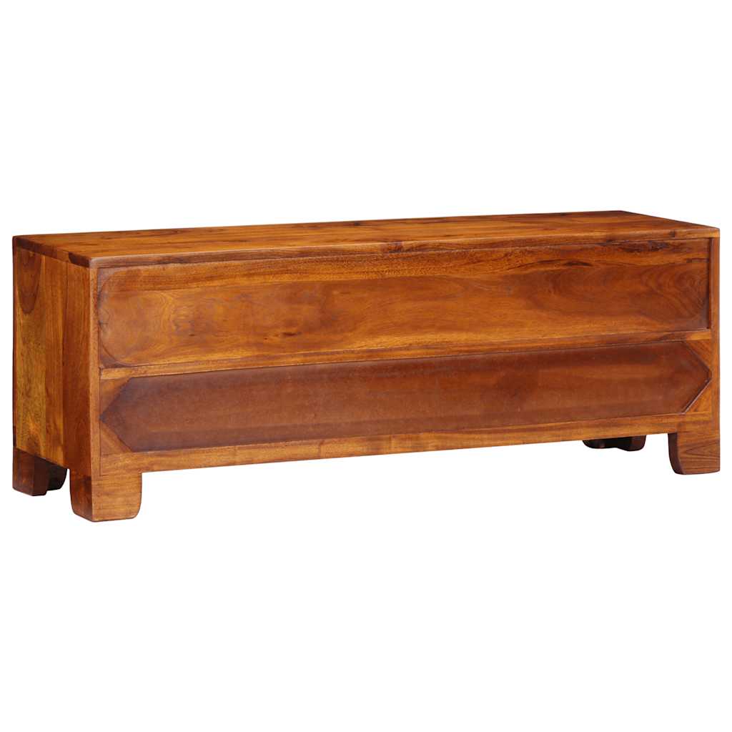 vidaXL Meuble TV multicolore 110x30x40 cm Bois d'acacia massif