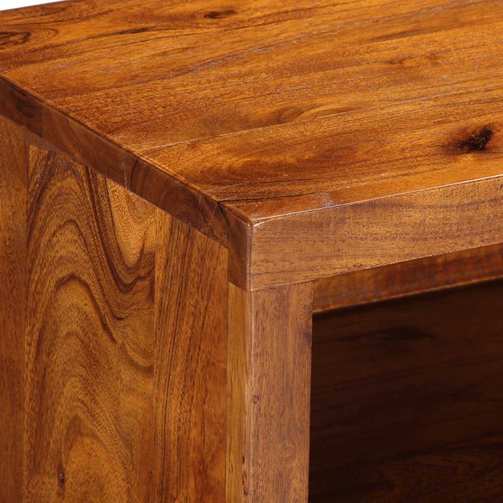 vidaXL Meuble TV multicolore 110x30x40 cm Bois d'acacia massif