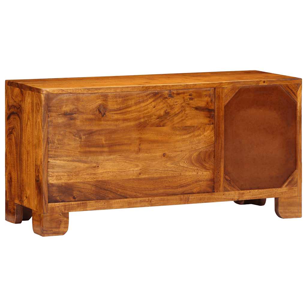 vidaXL Meuble TV multicolore 90x30x45 cm bois d'acacia massif