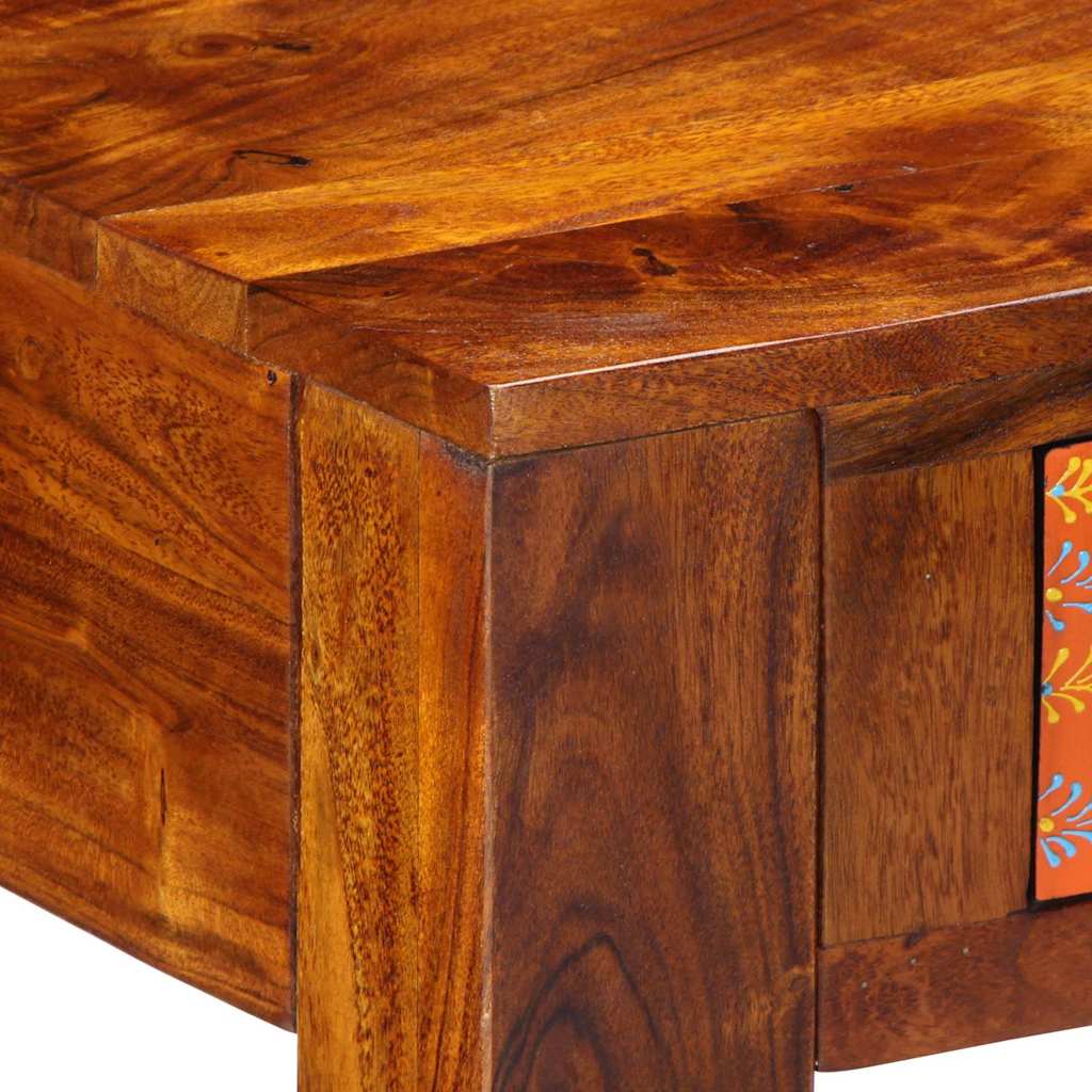 vidaXL Bureau avec tiroirs et espace de rangement Marron 100 x 50 x 75 cm