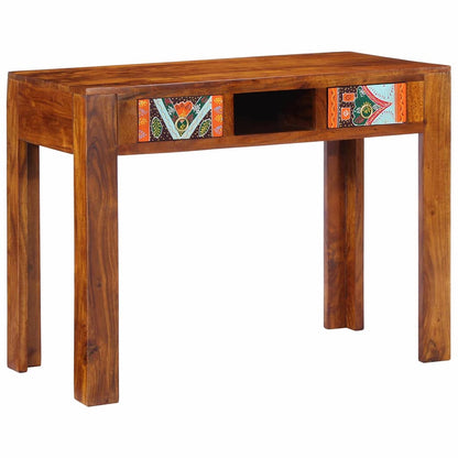 vidaXL Bureau avec tiroirs et espace de rangement Marron 100 x 50 x 75 cm