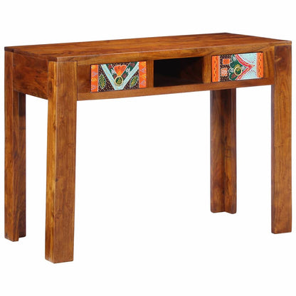 vidaXL Bureau avec tiroirs et espace de rangement Marron 100 x 50 x 75 cm