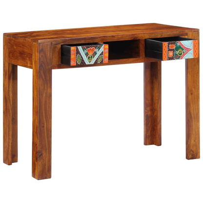 vidaXL Bureau avec tiroirs et espace de rangement Marron 100 x 50 x 75 cm