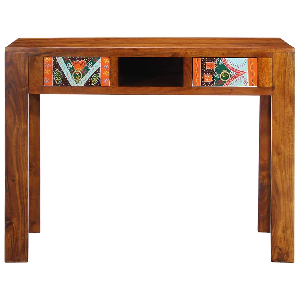 vidaXL Bureau avec tiroirs et espace de rangement Marron 100 x 50 x 75 cm