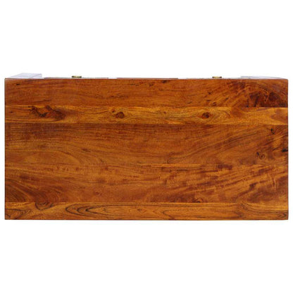 vidaXL Bureau avec tiroirs et espace de rangement Marron 100 x 50 x 75 cm