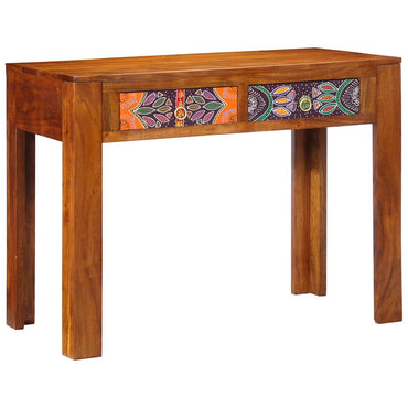 vidaXL Bureau avec tiroirs et espace de rangement Marron 100 x 50 x 75 cm