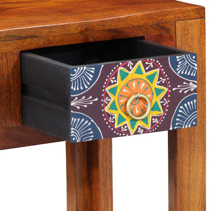 vidaXL Table d'appoint avec tiroirs de rangement Marron 40 x 30 x 36 cm