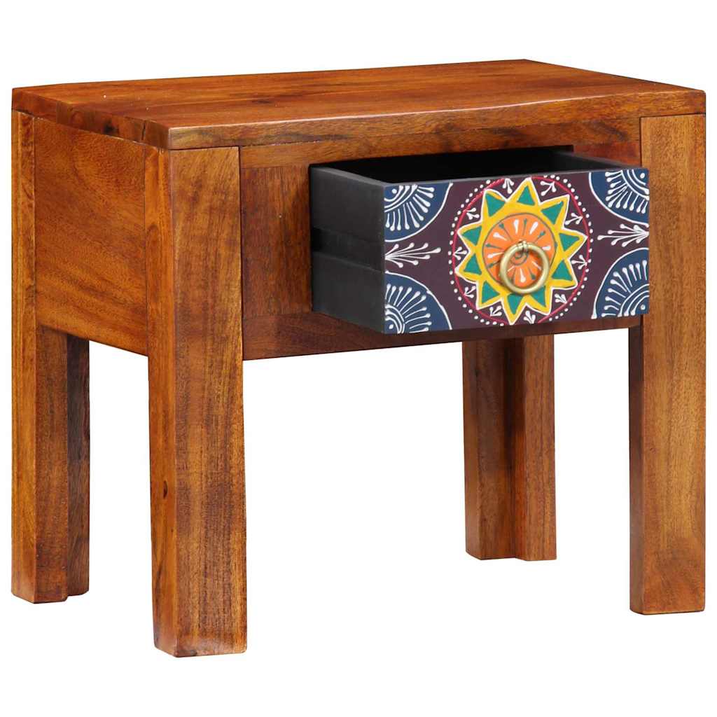 vidaXL Table d'appoint avec tiroirs de rangement Marron 40 x 30 x 36 cm