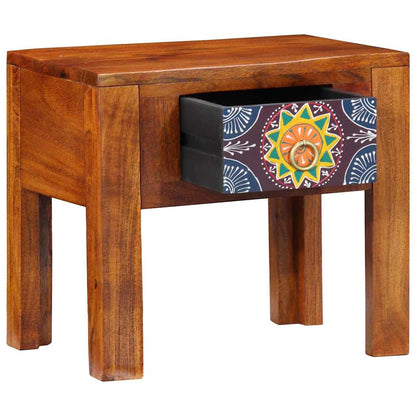vidaXL Table d'appoint avec tiroirs de rangement Marron 40 x 30 x 36 cm